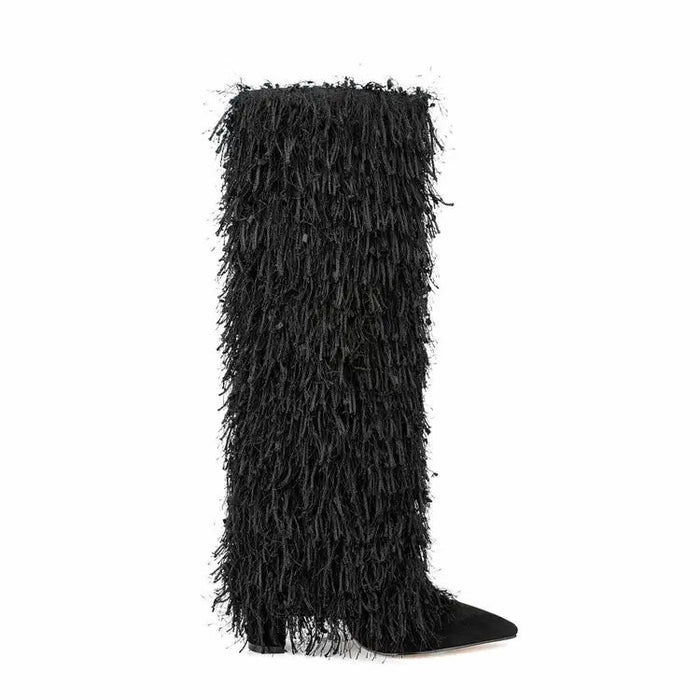 Fashionella Big Size New Design Woven Boot