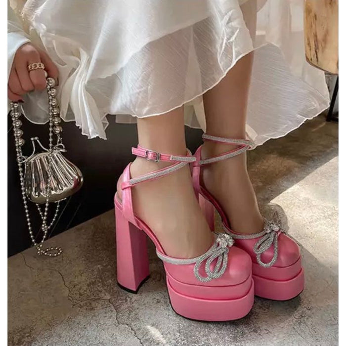 Fashionella High Heels Platform Sandals Party Wedding Women's Shoes