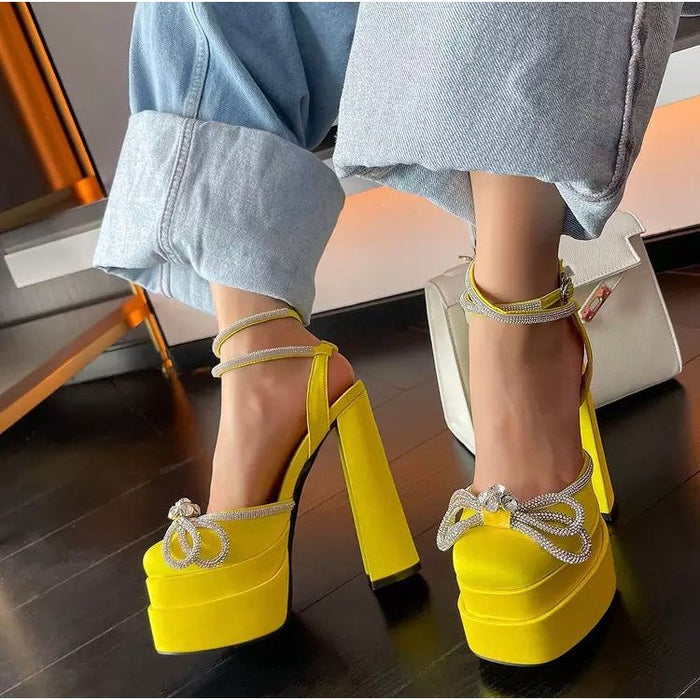 Fashionella High Heels Platform Sandals Party Wedding Women's Shoes