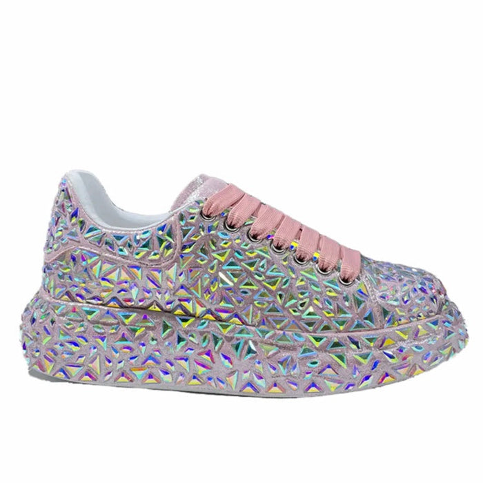 Fashionella Luxury Design Diamond Women's Sneakers