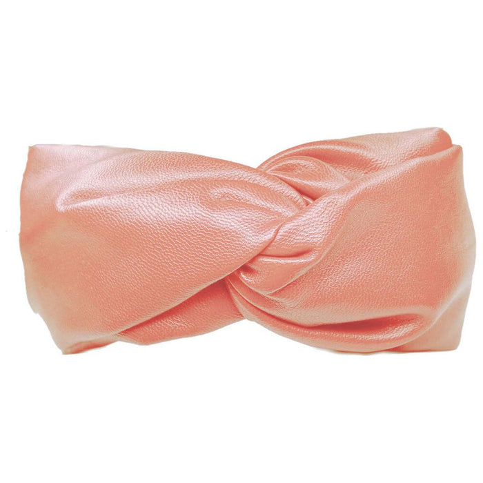 Threddies Faux Leather Turban Twist Headband