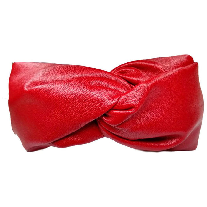 Threddies Faux Leather Turban Twist Headband