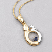 Bids.com 0.19 Carat Genuine Blue Sapphire .925 Sterling Silver Pendant Pendants