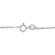 Bids.com .925 Sterling Silver Diamond Accent Bypass Curve 18" Pendant Necklace (I-J Color, I3 Clarity) Necklaces