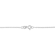 Bids.com .925 Sterling Silver 1 1/4 Cttw Round and Baguette-Cut Diamond Composite Heart 18" Pendant Necklace (I-J Color, I1-I2 Clarity) Necklaces