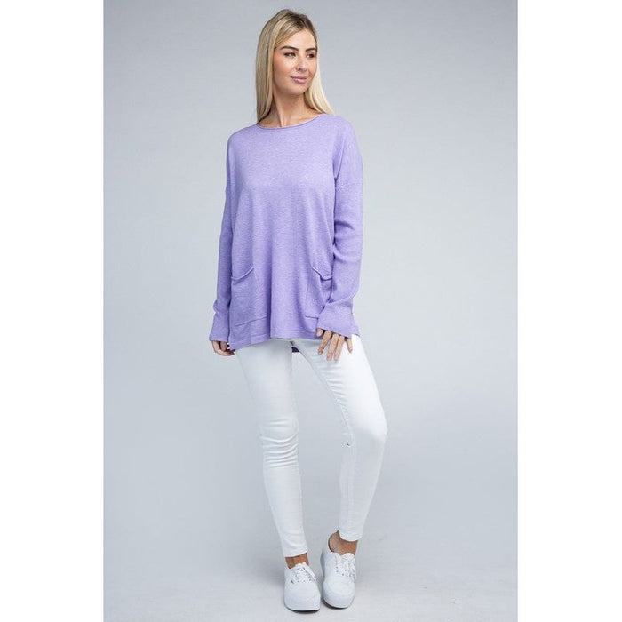 Viscose Front Pockets Sweater