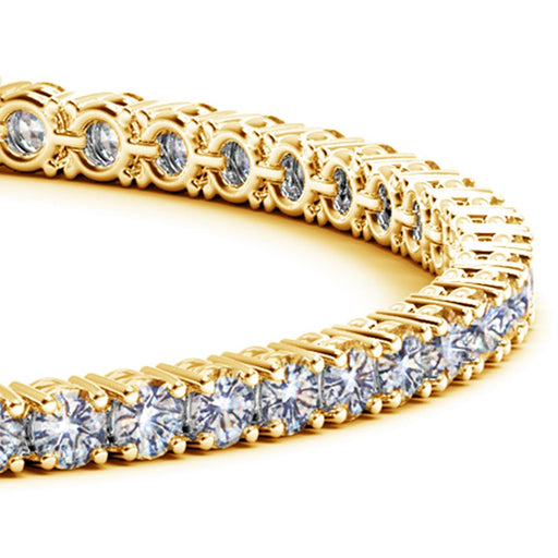 Bids.com Lab Grown Round Diamond Tennis Bracelet in 14k Yellow Gold (7 cctw F/G  VS2/SI1) Bracelets