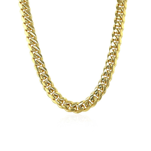 Bids.com 5.0mm 14k Yellow Gold Classic Miami Cuban Solid Chain Necklaces