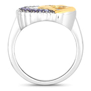 Bids.com 0.28 Carat Genuine Tanzanite .925 Sterling Silver Ring Rings
