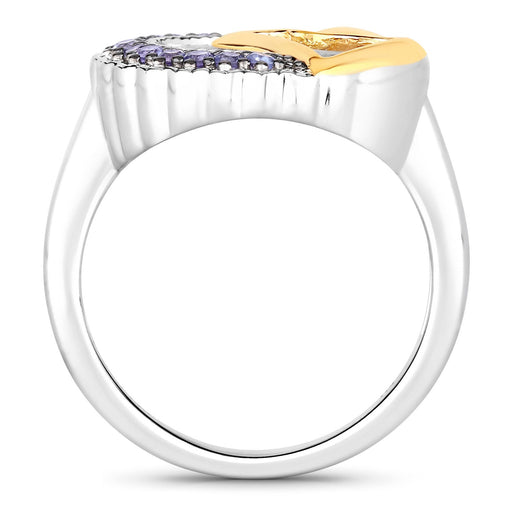 Bids.com 0.28 Carat Genuine Tanzanite .925 Sterling Silver Ring Rings