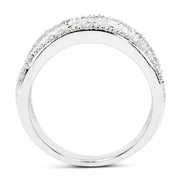 Bids.com 0.25 Carat Genuine White Diamond .925 Sterling Silver Ring Rings