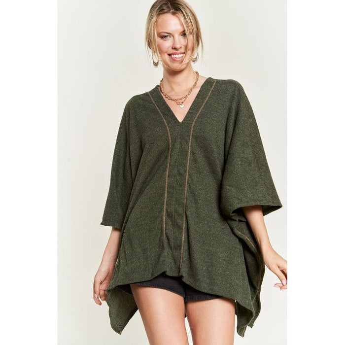 VNECK PONCHO TOP