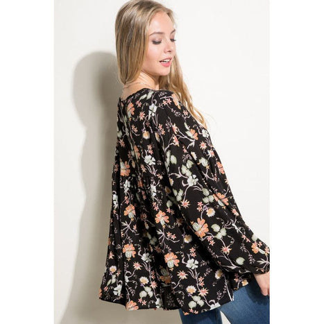 Floral Woven Baby Doll Top