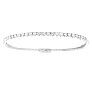 Bids.com 3.00ct Diamond Tennis Bracelet 14KT White Gold Bracelets