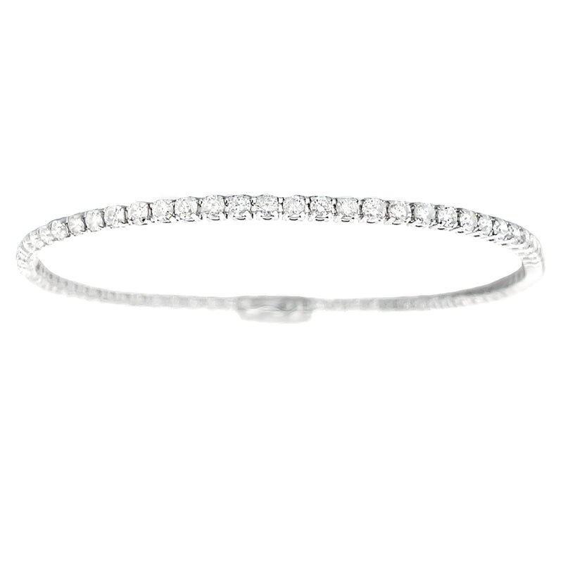 Bids.com 3.00ct Diamond Tennis Bracelet 14KT White Gold Bracelets