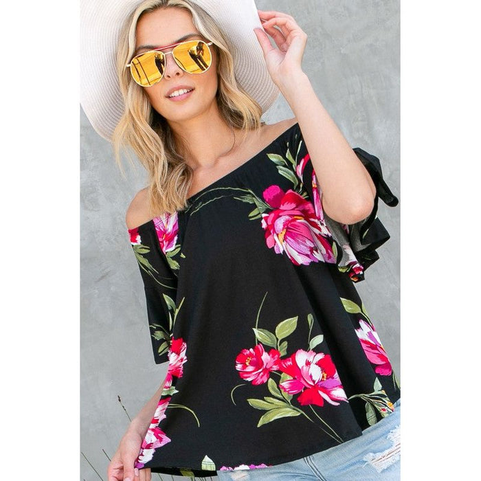 FLORAL OFF SHOULDER TOP