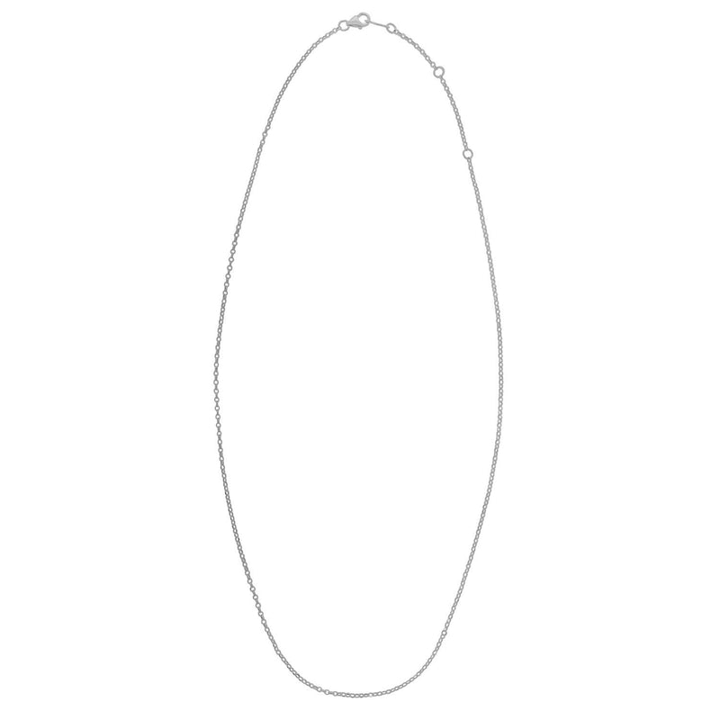 Bids.com Double Extendable Cable Chain in 14k White Gold (1.40 mm) Necklaces