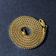 Bids.com 3.2mm 14k Yellow Gold Square Franco Chain Necklaces