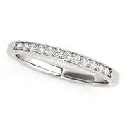 Bids.com 14k White Gold Diamond Wedding Band (1/8 cttw) Rings