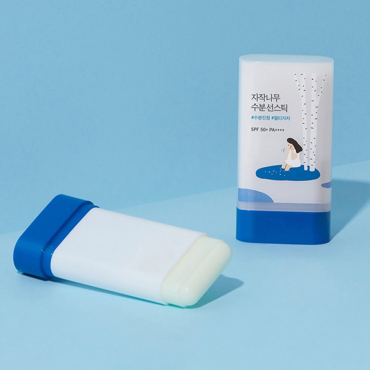 AsiaBeautyMall Round Lab Birch Juice Moisturizing Sunscreen Stick Sunscreen