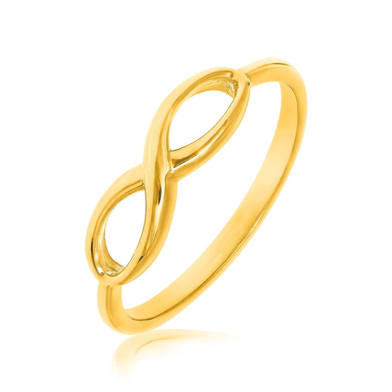 Bids.com 14k Yellow Gold Infinity Ring in High Polish Rings