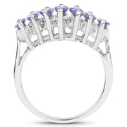 Bids.com 1.68 Carat Genuine Tanzanite .925 Sterling Silver Ring Rings