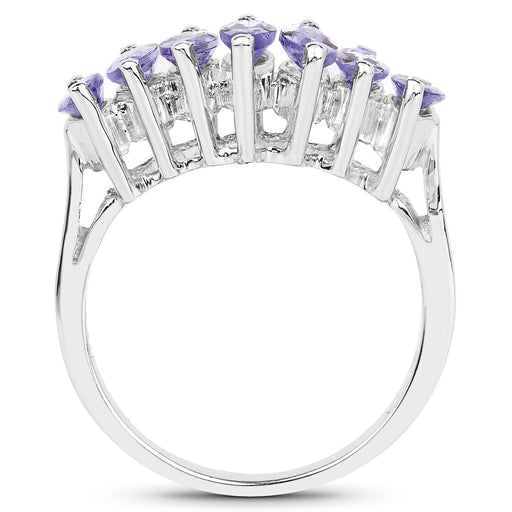 Bids.com 1.68 Carat Genuine Tanzanite .925 Sterling Silver Ring Rings