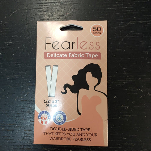 VIP Extensions Fearless Tape - Delicate Fabric - Women's Double Sided Tape for Clothing and Body, Transparent Clear Color for All Skin Shades, 50 Count (B07YNZQD51) Wig Adhesive