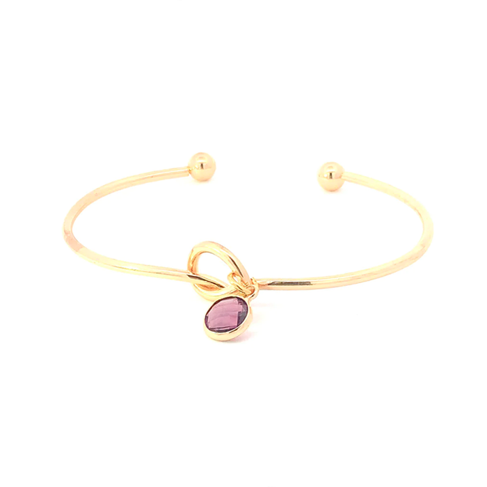 February Birthstone Knot Bracelet