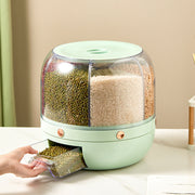 SmartPursue™ 360° Rotating Grain Storage Container Food Storage