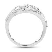 Bids.com 0.72 Carat Genuine White Diamond 14K White Gold Ring (E-F-G Color, VS-SI Clarity) Rings