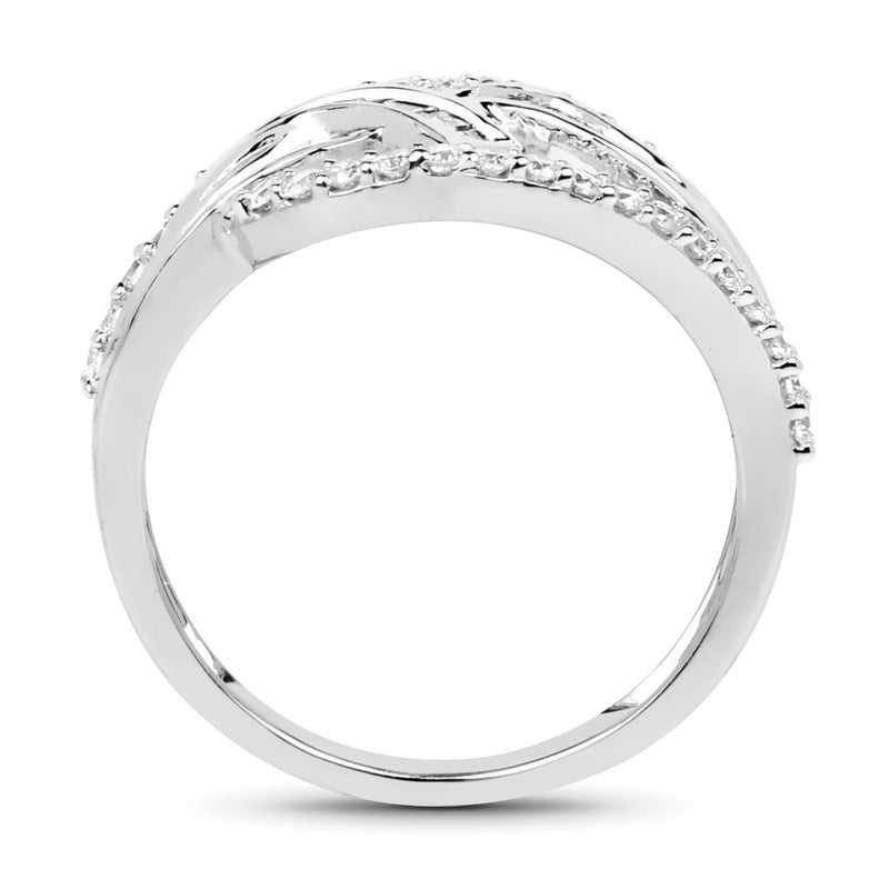 Bids.com 0.72 Carat Genuine White Diamond 14K White Gold Ring (E-F-G Color, VS-SI Clarity) Rings