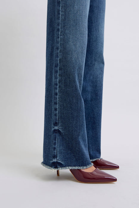 Full Size Raw Hem Mid Rise Jeans