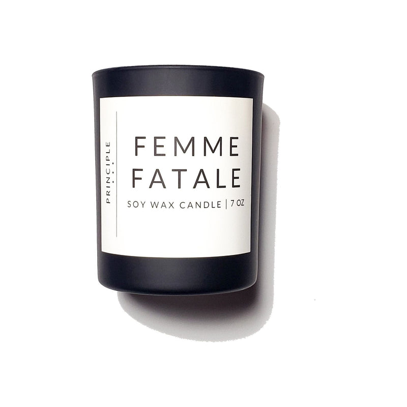 P R I N C I P L E Femme Fatale Soy Wax Candle Candles
