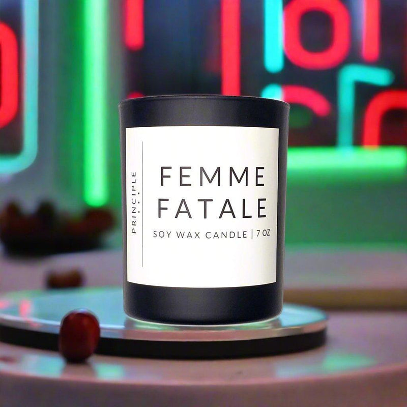 P R I N C I P L E Femme Fatale Soy Wax Candle Candles