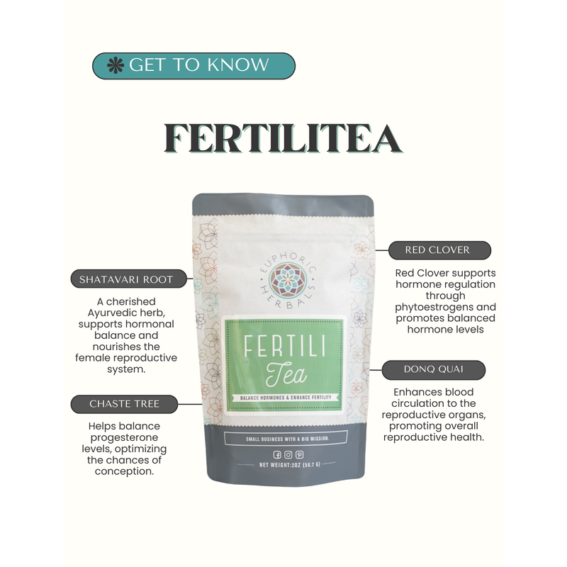 Euphoric Herbals FertiliTea Hormone Balancing Tea Herbal Tea