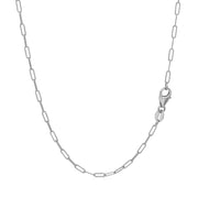 Bids.com 14K White Gold Fine Paperclip Chain (1.5mm) Necklaces