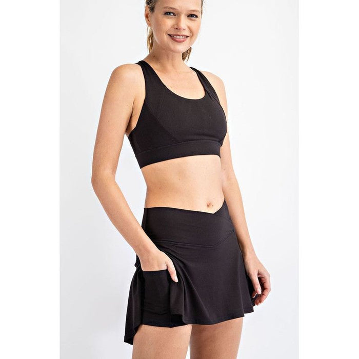 Butter V Shaped High-Waist Skort