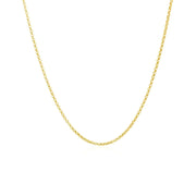 Bids.com 14k Yellow Gold Diamond Cut Rolo Chain 1.1mm Necklaces