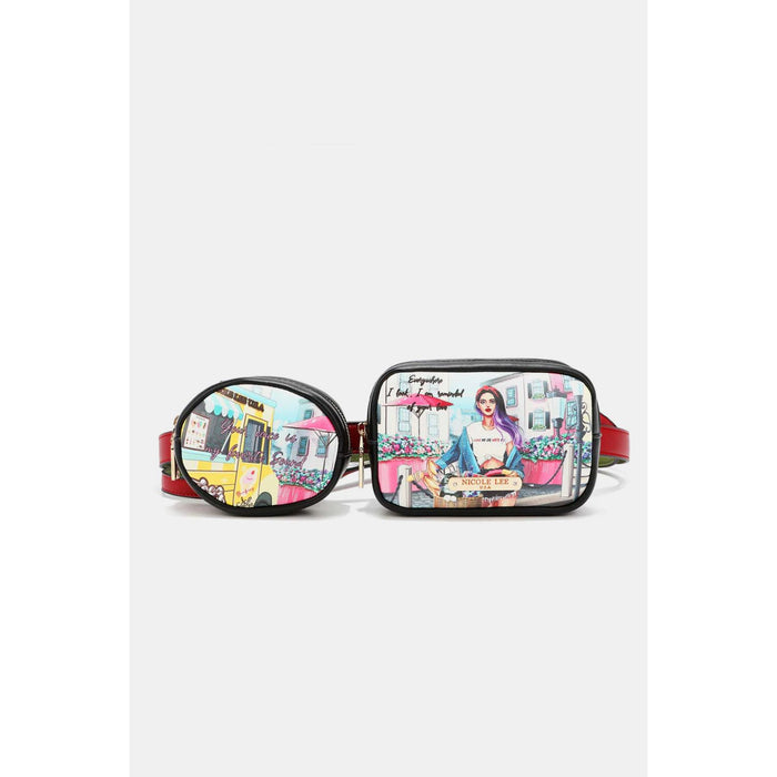 Nicole Lee USA Double Pouch Fanny Pack