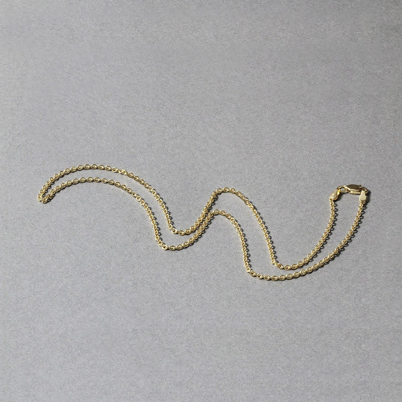 Bids.com 14k Yellow Gold Forsantina Lite Cable Link Chain 1.9mm Necklaces