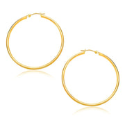 Bids.com 14k Yellow Gold Polished Hoop Earrings (30mm) Earrings