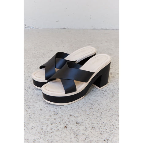 Weeboo Cherish The Moments Contrast Platform Sandals