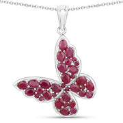 Bids.com 4.72 Carat Genuine Ruby .925 Sterling Silver Pendant Pendants