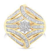 Bids.com 10K Yellow Gold Diamond Ring (1 Cttw, I-J Color, I2-I3 Clarity) - Size 7 Rings