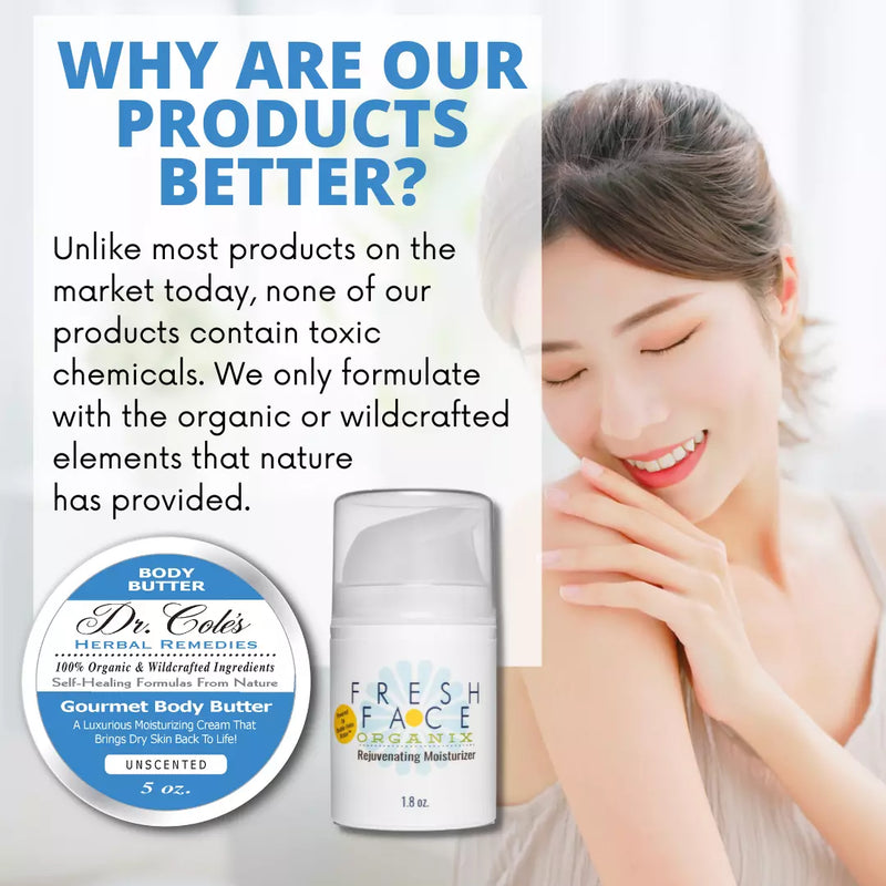 COLEHERBALS Fresh Face Cream and Dr. Cole's Body Butter Bundle Herbal