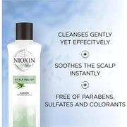 Nioxin Nioxin Scalp Relief Cleanser Shampoo for Sensitive Dry and Itchy Scalp 6.7 Oz Shampoo