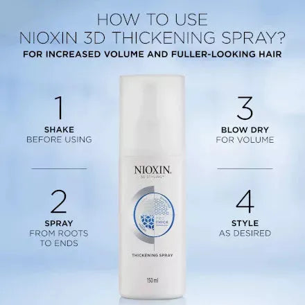 Nioxin Thickening Styling Hair Spray 150ml