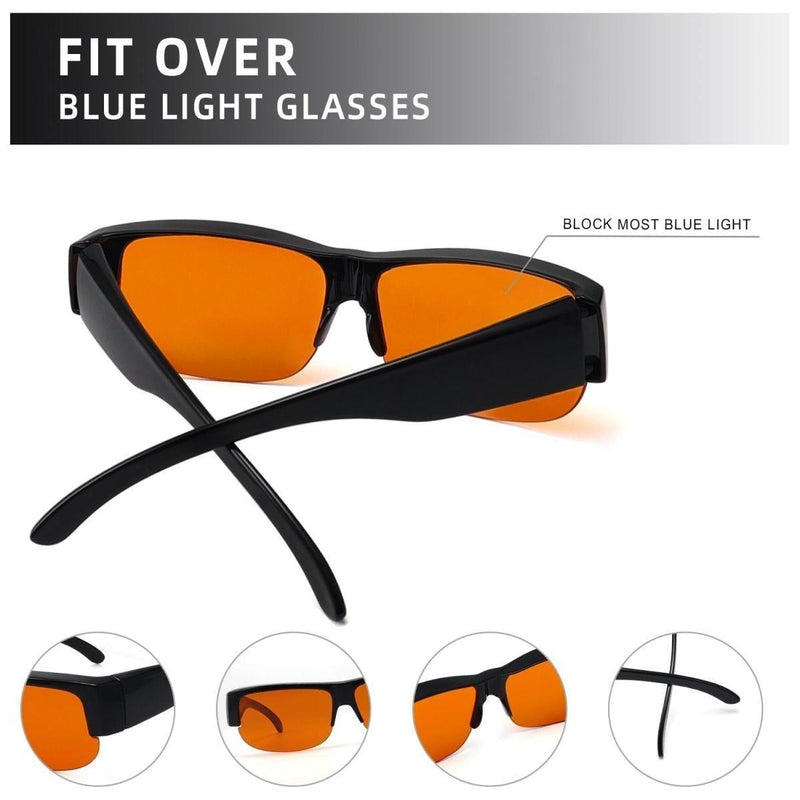 eyekeeper.com Half-rim Fitover Glasses Blue Light Blocking Computer Eyeglasses DSXM1803-A Eyeglasses