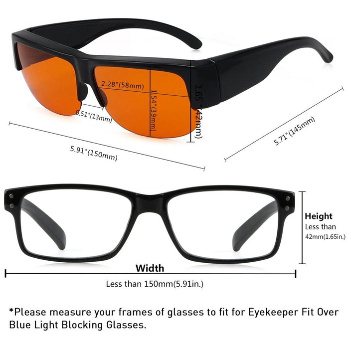 Eyekeeper.Com - Fit Over Glasses Blue Light Blocking Dsxm1803-A